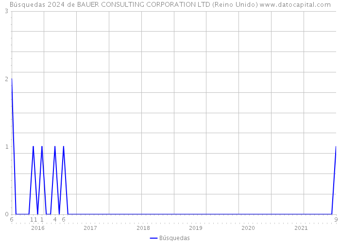 Búsquedas 2024 de BAUER CONSULTING CORPORATION LTD (Reino Unido) 