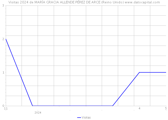 Visitas 2024 de MARÍA GRACIA ALLENDE PÉREZ DE ARCE (Reino Unido) 