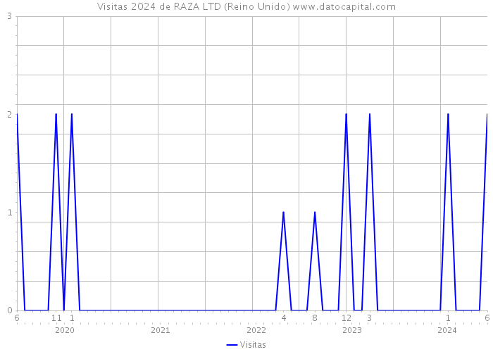 Visitas 2024 de RAZA LTD (Reino Unido) 