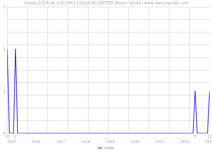 Visitas 2024 de COCORO COLLAGE LIMITED (Reino Unido) 