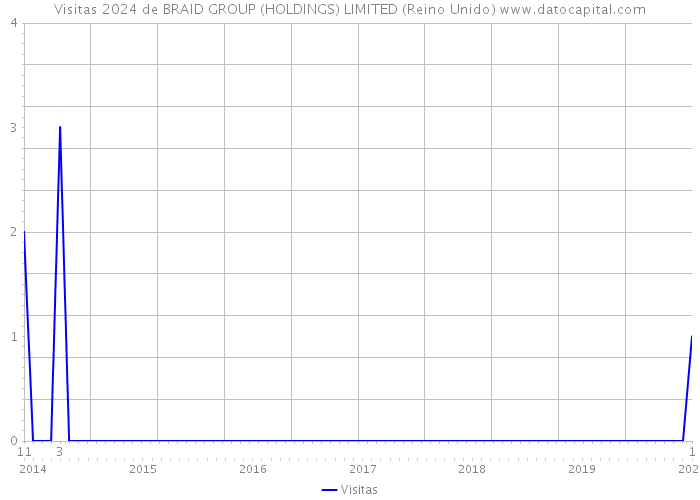 Visitas 2024 de BRAID GROUP (HOLDINGS) LIMITED (Reino Unido) 