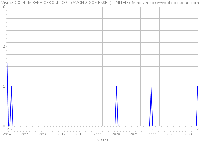 Visitas 2024 de SERVICES SUPPORT (AVON & SOMERSET) LIMITED (Reino Unido) 