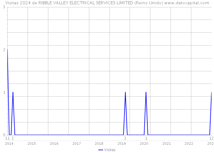 Visitas 2024 de RIBBLE VALLEY ELECTRICAL SERVICES LIMITED (Reino Unido) 