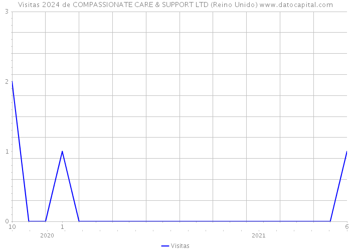 Visitas 2024 de COMPASSIONATE CARE & SUPPORT LTD (Reino Unido) 