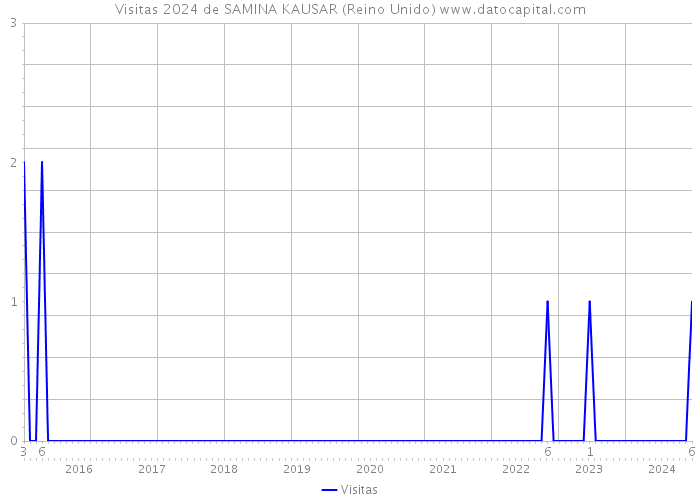 Visitas 2024 de SAMINA KAUSAR (Reino Unido) 