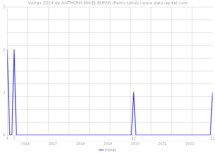 Visitas 2024 de ANTHONY MIKEL BURNS (Reino Unido) 