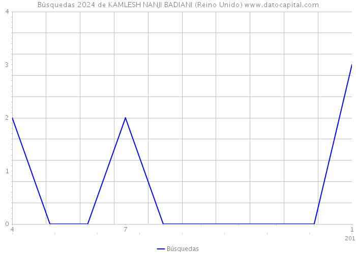 Búsquedas 2024 de KAMLESH NANJI BADIANI (Reino Unido) 