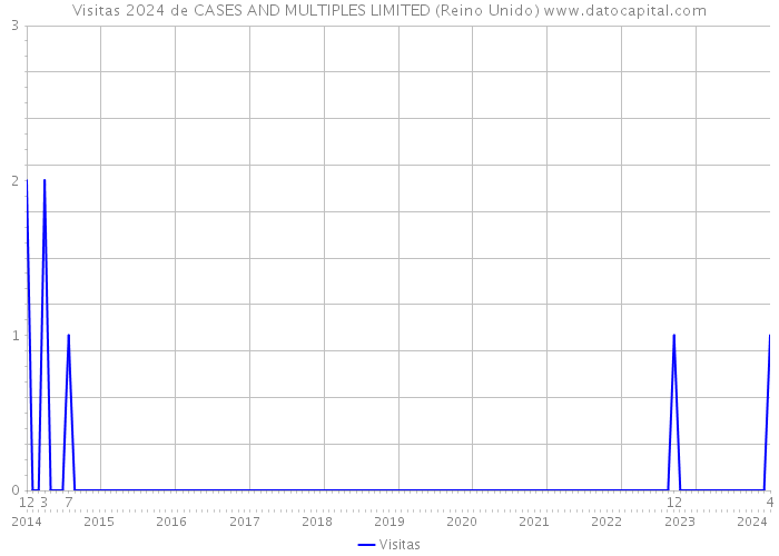 Visitas 2024 de CASES AND MULTIPLES LIMITED (Reino Unido) 