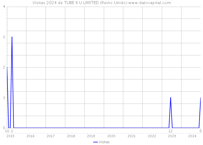 Visitas 2024 de TUBE 4 U LIMITED (Reino Unido) 