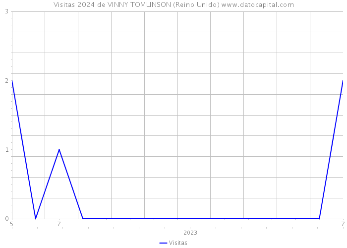 Visitas 2024 de VINNY TOMLINSON (Reino Unido) 