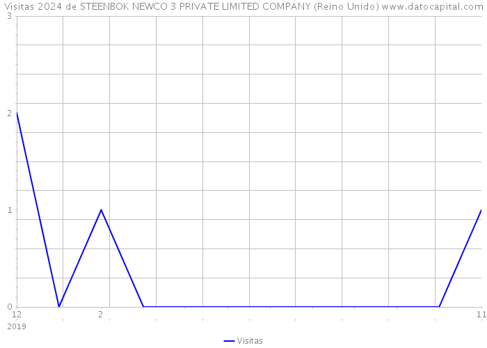 Visitas 2024 de STEENBOK NEWCO 3 PRIVATE LIMITED COMPANY (Reino Unido) 