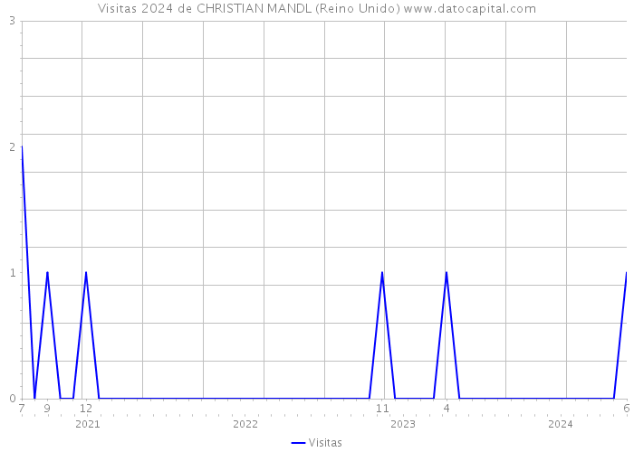 Visitas 2024 de CHRISTIAN MANDL (Reino Unido) 