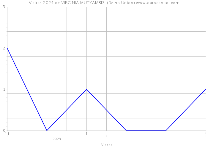 Visitas 2024 de VIRGINIA MUTYAMBIZI (Reino Unido) 