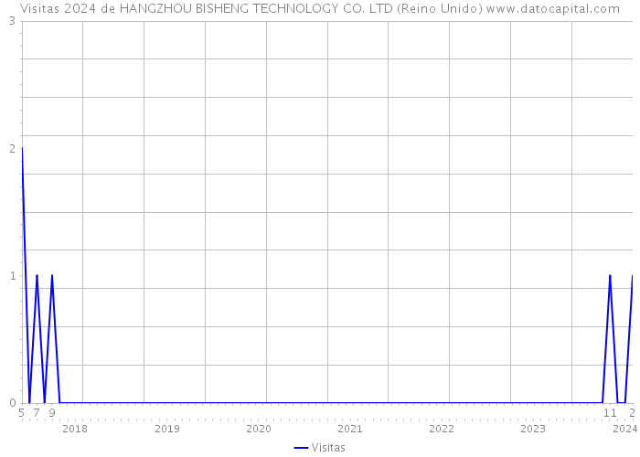 Visitas 2024 de HANGZHOU BISHENG TECHNOLOGY CO. LTD (Reino Unido) 