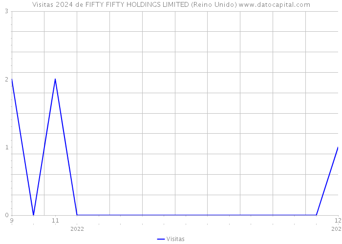 Visitas 2024 de FIFTY FIFTY HOLDINGS LIMITED (Reino Unido) 