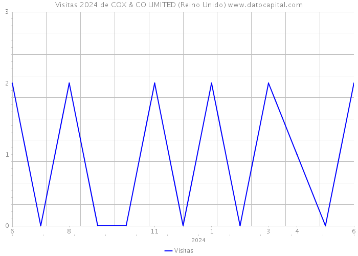 Visitas 2024 de COX & CO LIMITED (Reino Unido) 