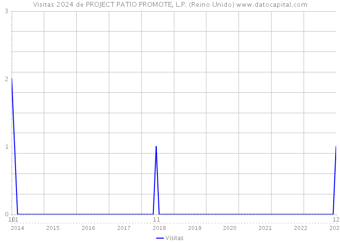 Visitas 2024 de PROJECT PATIO PROMOTE, L.P. (Reino Unido) 