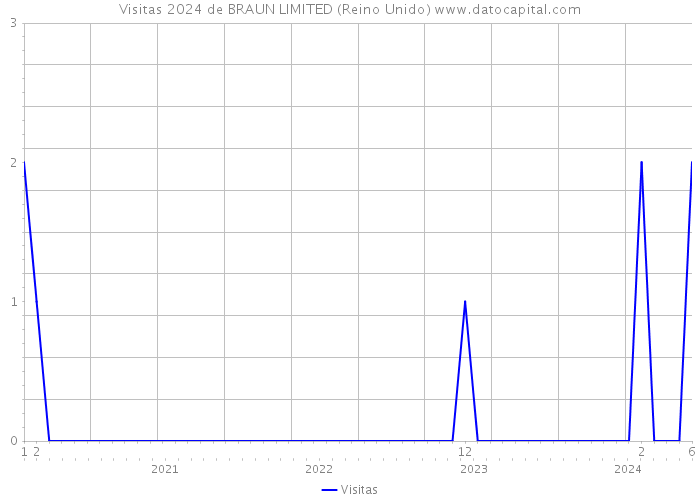 Visitas 2024 de BRAUN LIMITED (Reino Unido) 