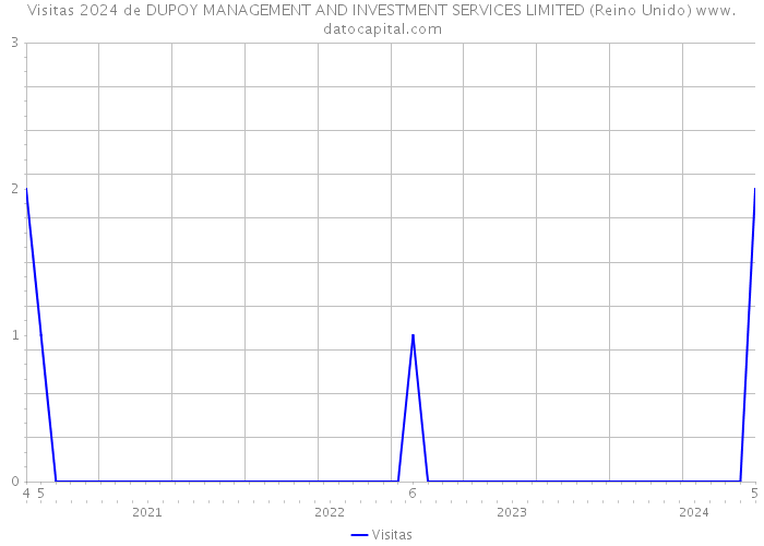 Visitas 2024 de DUPOY MANAGEMENT AND INVESTMENT SERVICES LIMITED (Reino Unido) 