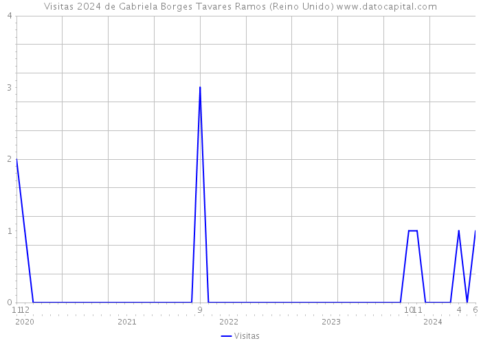 Visitas 2024 de Gabriela Borges Tavares Ramos (Reino Unido) 