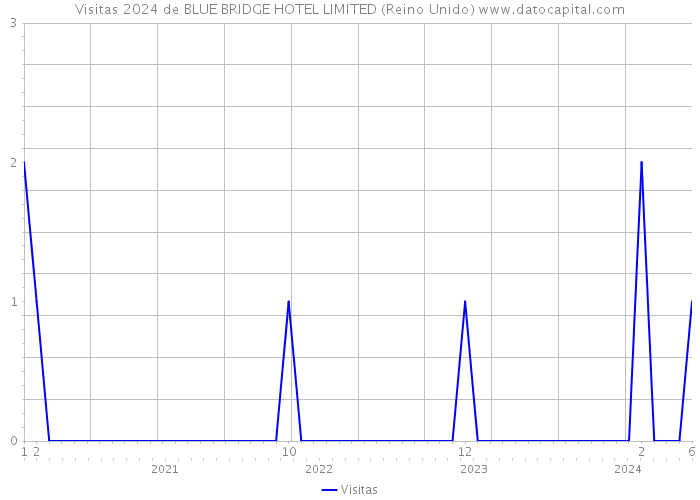 Visitas 2024 de BLUE BRIDGE HOTEL LIMITED (Reino Unido) 