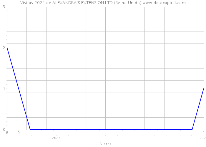 Visitas 2024 de ALEXANDRA'S EXTENSION LTD (Reino Unido) 