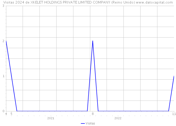 Visitas 2024 de XKELET HOLDINGS PRIVATE LIMITED COMPANY (Reino Unido) 