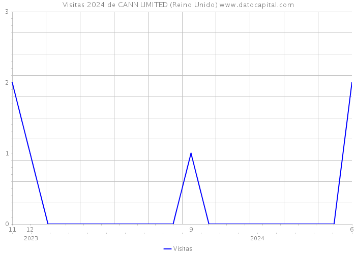 Visitas 2024 de CANN LIMITED (Reino Unido) 