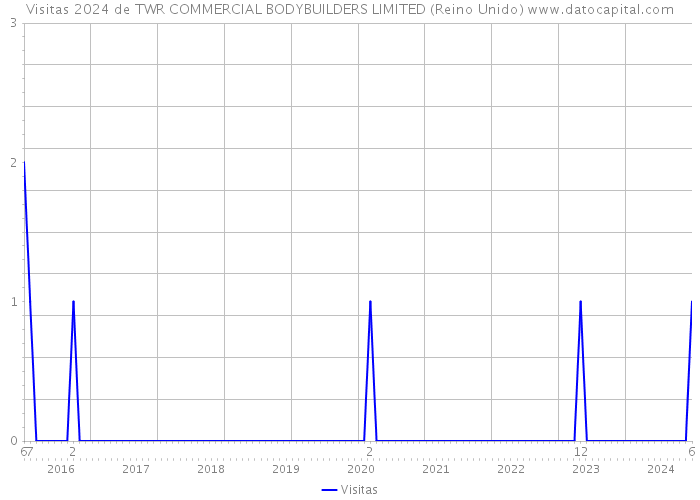 Visitas 2024 de TWR COMMERCIAL BODYBUILDERS LIMITED (Reino Unido) 