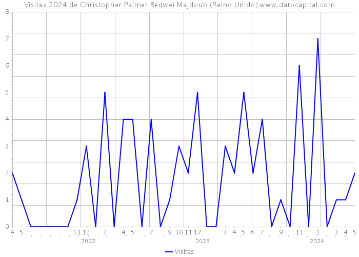 Visitas 2024 de Christopher Palmer Bedwei Majdoub (Reino Unido) 