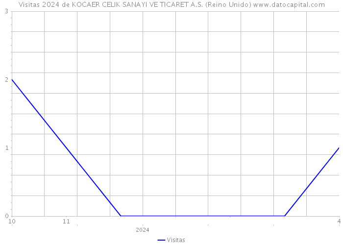 Visitas 2024 de KOCAER CELIK SANAYI VE TICARET A.S. (Reino Unido) 