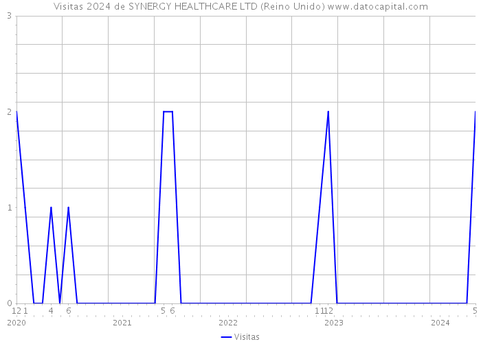 Visitas 2024 de SYNERGY HEALTHCARE LTD (Reino Unido) 