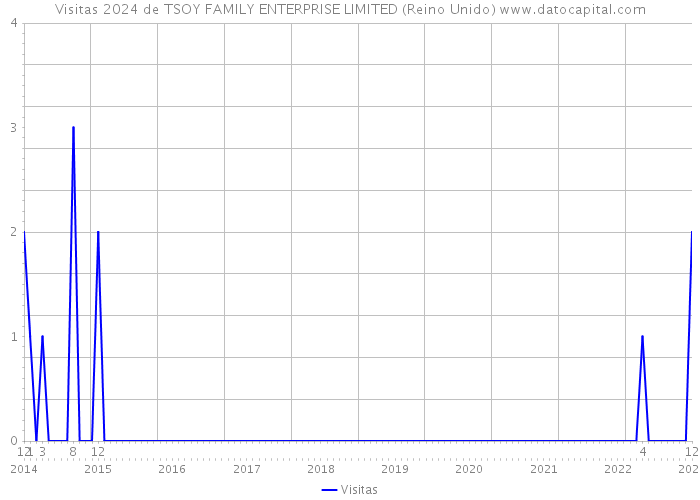 Visitas 2024 de TSOY FAMILY ENTERPRISE LIMITED (Reino Unido) 