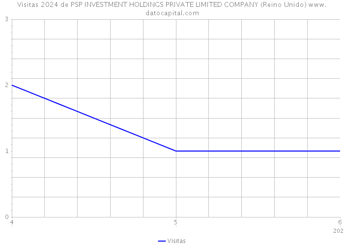 Visitas 2024 de PSP INVESTMENT HOLDINGS PRIVATE LIMITED COMPANY (Reino Unido) 