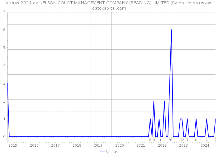 Visitas 2024 de NELSON COURT MANAGEMENT COMPANY (READING) LIMITED (Reino Unido) 