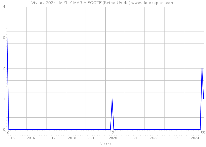 Visitas 2024 de YILY MARIA FOOTE (Reino Unido) 