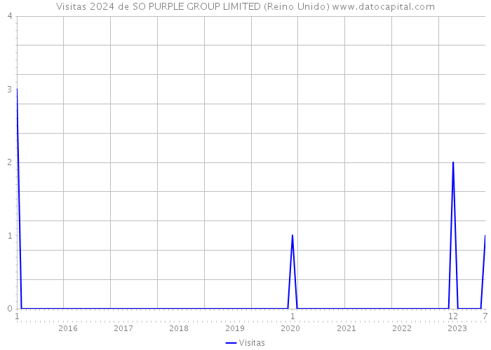 Visitas 2024 de SO PURPLE GROUP LIMITED (Reino Unido) 