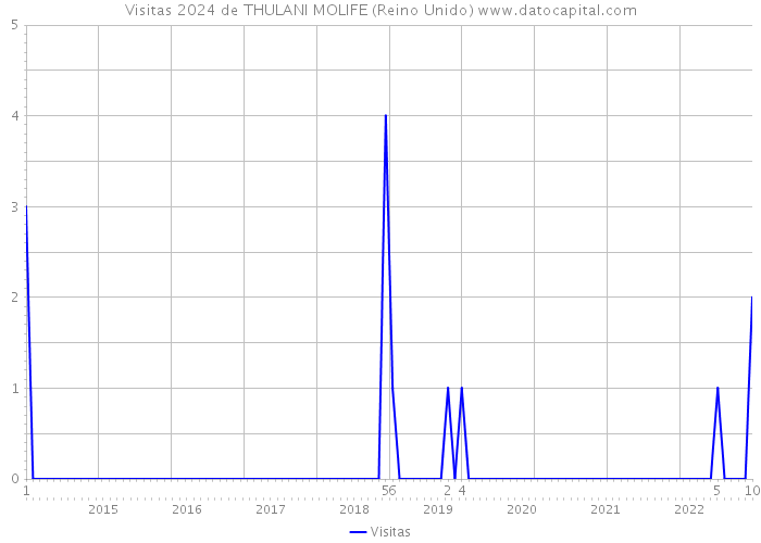 Visitas 2024 de THULANI MOLIFE (Reino Unido) 