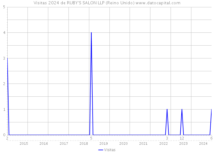 Visitas 2024 de RUBY'S SALON LLP (Reino Unido) 