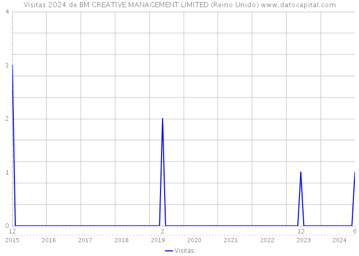 Visitas 2024 de BM CREATIVE MANAGEMENT LIMITED (Reino Unido) 