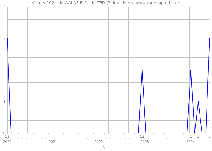 Visitas 2024 de GOLDFIELD LIMITED (Reino Unido) 