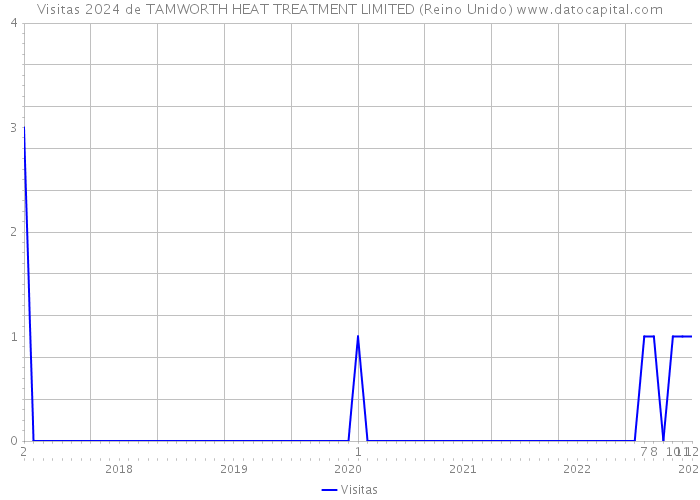 Visitas 2024 de TAMWORTH HEAT TREATMENT LIMITED (Reino Unido) 