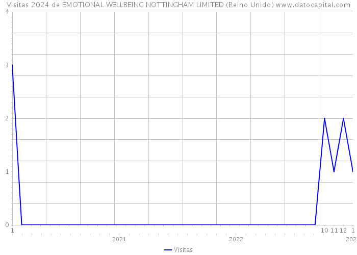 Visitas 2024 de EMOTIONAL WELLBEING NOTTINGHAM LIMITED (Reino Unido) 