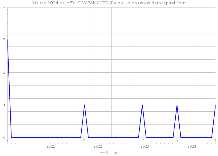 Visitas 2024 de HEY-COMPANY LTD (Reino Unido) 