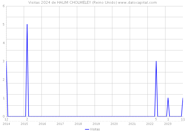 Visitas 2024 de HALIM CHOLMELEY (Reino Unido) 