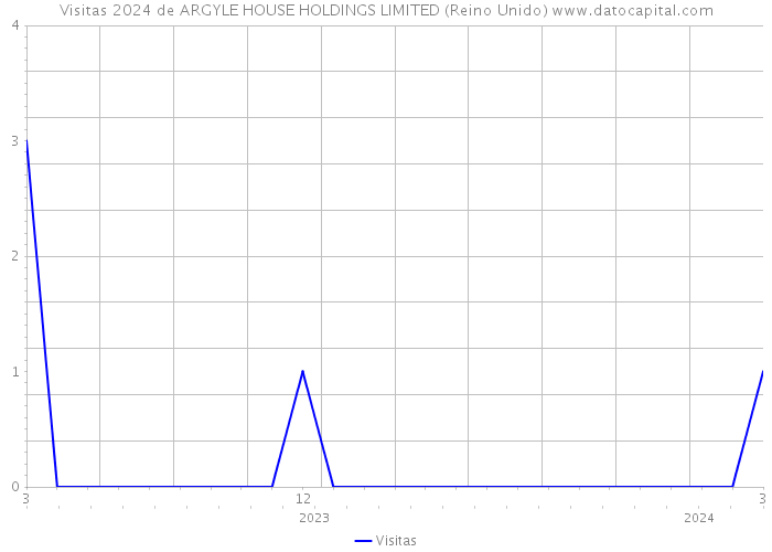 Visitas 2024 de ARGYLE HOUSE HOLDINGS LIMITED (Reino Unido) 