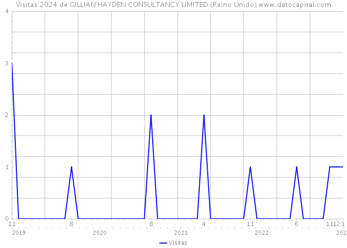 Visitas 2024 de GILLIAN HAYDEN CONSULTANCY LIMITED (Reino Unido) 