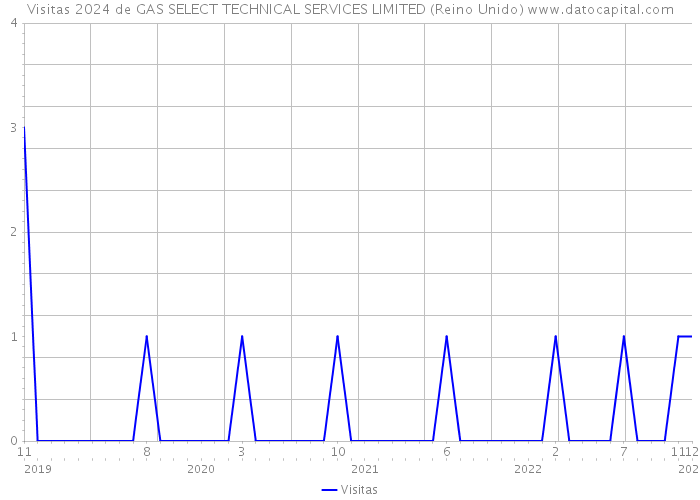 Visitas 2024 de GAS SELECT TECHNICAL SERVICES LIMITED (Reino Unido) 