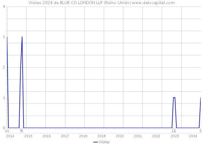 Visitas 2024 de BLUE CO LONDON LLP (Reino Unido) 