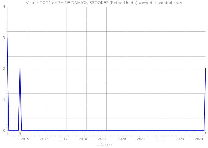 Visitas 2024 de ZAINE DAMION BROOKES (Reino Unido) 